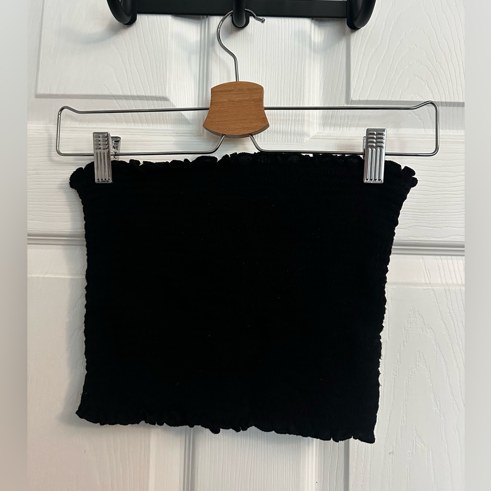 Urban Outfitters Black Ribbed Tube Top